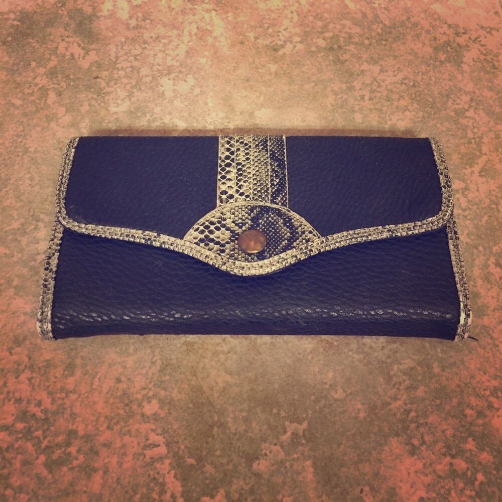 Black Faux Leather Wallet